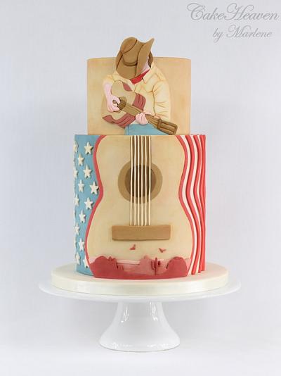 Country Music Cake - Music Around the World - Cake Notes Collaboration 2017 - Cake by CakeHeaven by Marlene