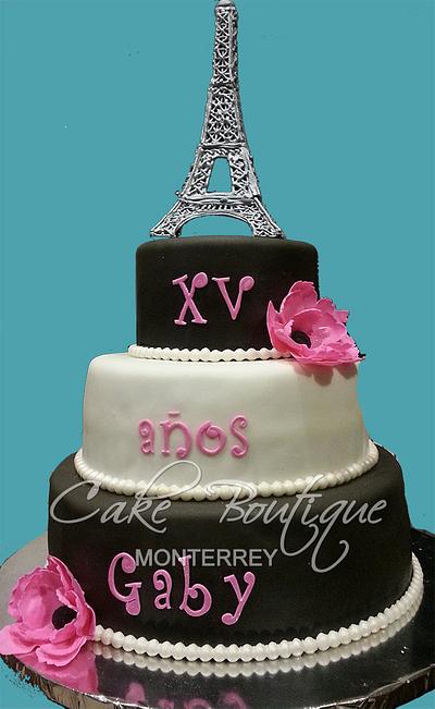 XV Años Paris Cake - Cake by Cake Boutique Monterrey