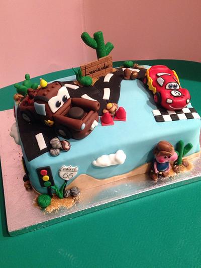 Cars, Cricchetto and George! - Cake by Nennescake