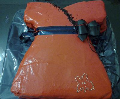 Red Party Dress Cake - Cake by Arte Pastel Repostería y Pastelería