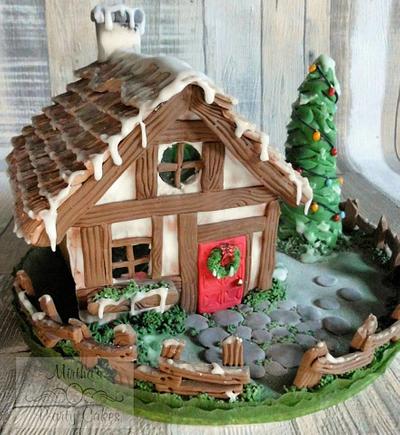 CPC Christmas Collaboration "Ginger bread house" - Cake by Mirtha's P-arty Cakes
