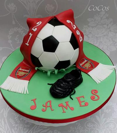 football cake and boot  - Cake by Lynette Brandl