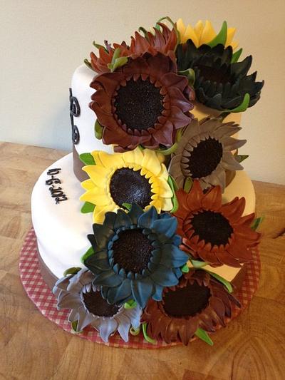 Sunflower cake - Cake by Chrissa's Cakes