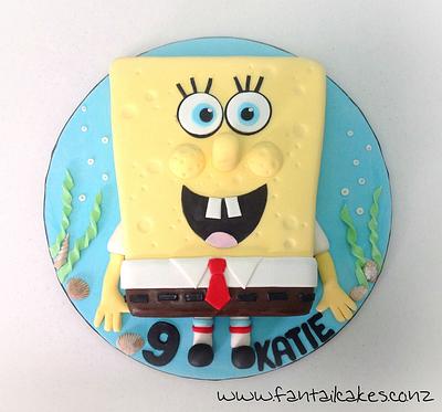 Who lives in a pineapple under the sea ? - Cake by Fantail Cakes