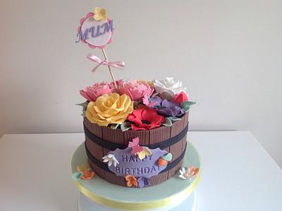 Flowerpot - Cake by Amy's Bespoke Cakes