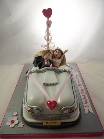 Bumper Car Wedding Cake - Cake by Karina Leonard