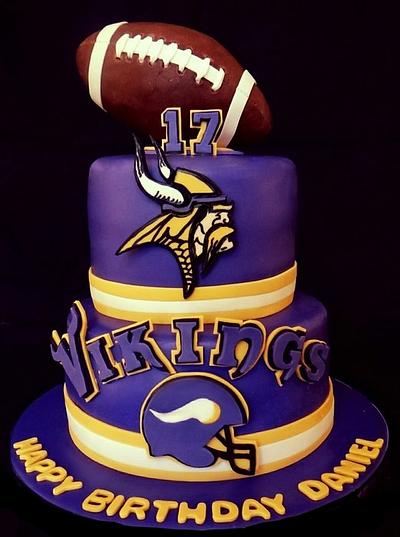 Minnesota Vikings Cake  - Cake by BellaCakes & Confections