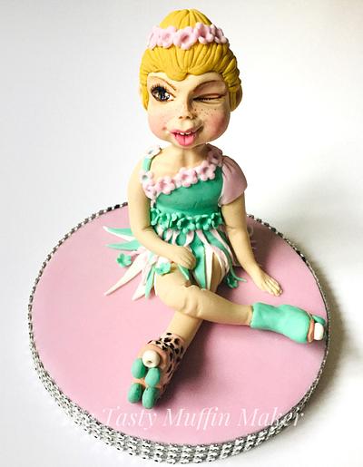 Roller skater Girl  - Cake by Andrea 