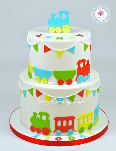 Children's Train Cake - Cake by Ceri Badham