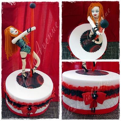 Ginger The Pole Dancer - Cake by Agatha Rogowska ( Cakefield Avenue)