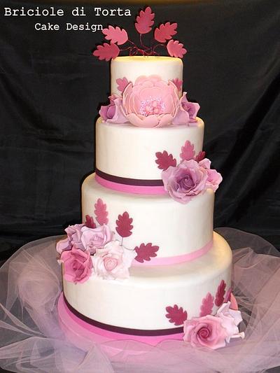 wedding pink - Cake by BRICIOLE DI TORTA di MARIA SILVIA CHECCACCI