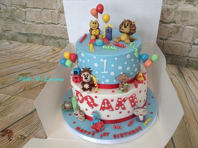 1st Birthday Characters Cake - Cake by Sweet Lakes Cakes