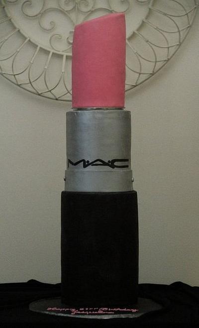 MAC snob lipstick cake - Cake by Cake Est.