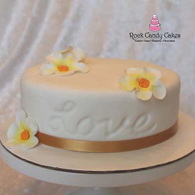 Embossed Love - Cake by Rock Candy Cakes