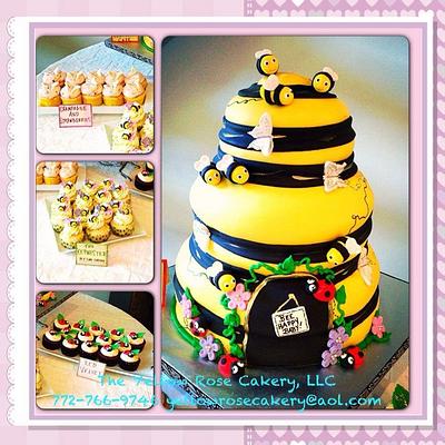 Bee Hive and Bug Friends - Cake by The Yellow Rose Cakery, LLC