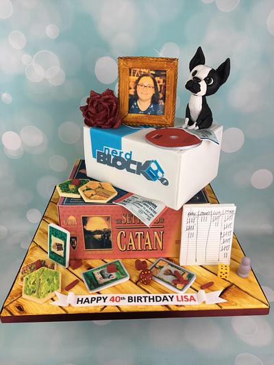 40th birthday cake for Lisa x - Cake by Melanie Jane Wright