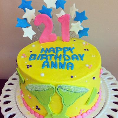 Margarita 21st Birthday Cake - Cake by Stephanie