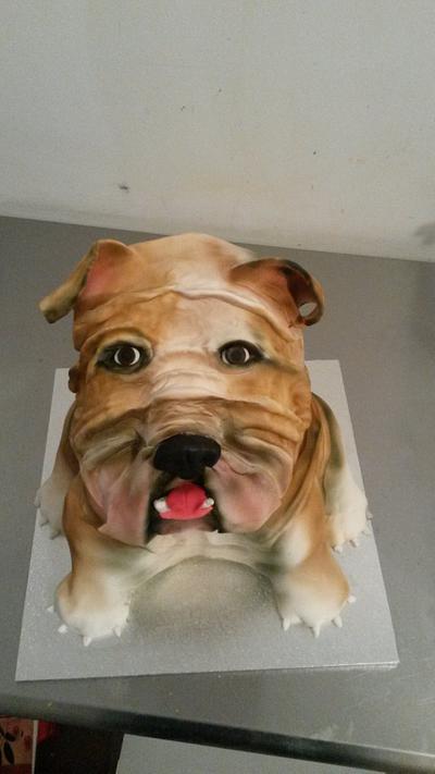 English bulldog - Cake by mysweettemptation
