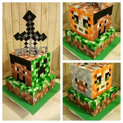 Minecraft Cake - Cake by Sugarism by Anne