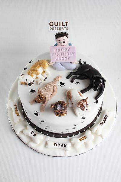 Dogs Birthday Cake - Cake by Guilt Desserts