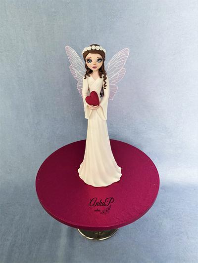  Angel with a heart - Cake by AnkaP