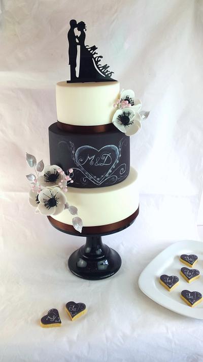 Black and white wedding cake - Cake by Tortenschneiderin 