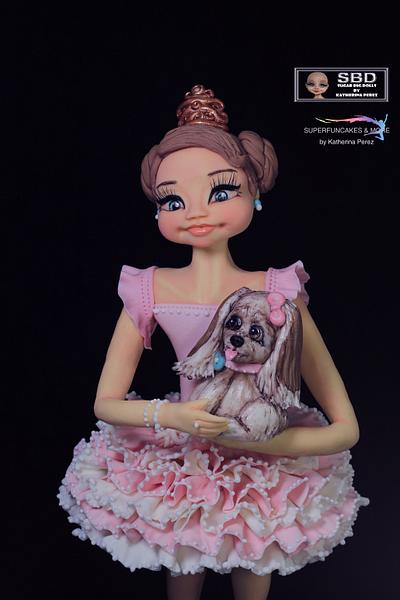 BALLERINA & HER PUPPIE - Pawfectly Dog-licious Collaboration - Cake by Super Fun Cakes & More (Katherina Perez)