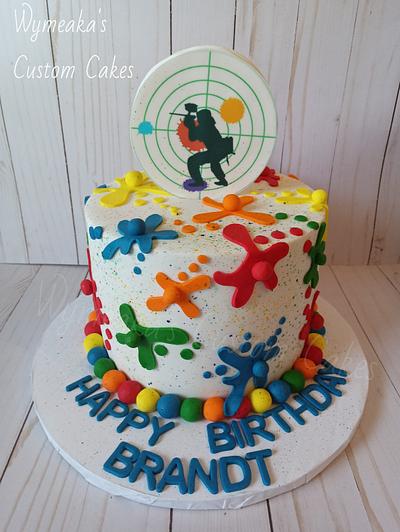 Paintball themed cake - Cake by Wymeaka's Custom Cakes