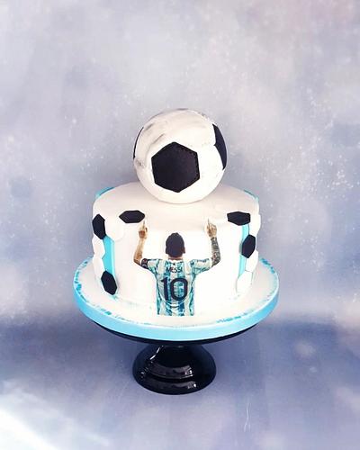 Messi cake - Cake by Joan Sweet butterfly 