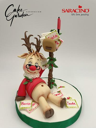 Caketopper Rudolph - Cake by Cake Garden 