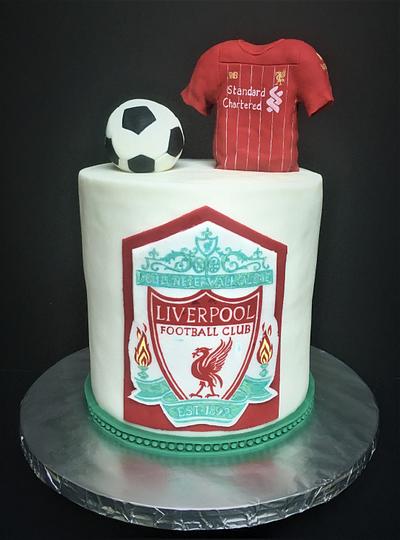 Liverpool Birthday cake - Cake by Sweet Art Cakes