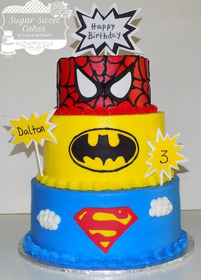 Super Heroes - Cake by Sugar Sweet Cakes