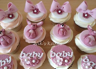 Baby Shower Cupcakes - Cake by Nikskakes
