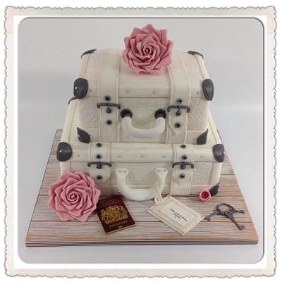 Vintage Suitcase birthday cake. - Cake by pontycarlocakes