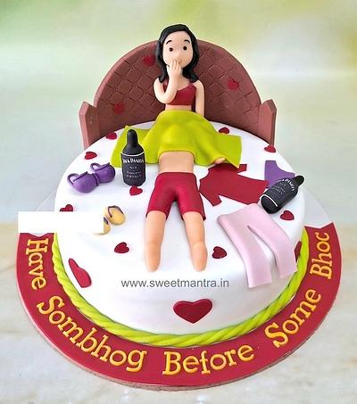 Bachelorette party adult cake - Cake by Sweet Mantra Homemade Customized Cakes Pune