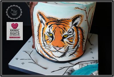 Animal Right Collaboration-Siberian Tiger - Cake by Planet Cakes