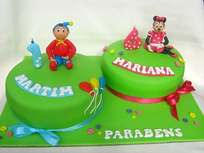 For the small Martim and his sister Mariana - Cake by Os Doces da Susana