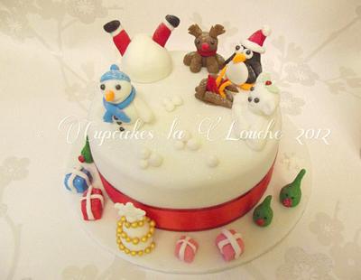 Winter wonderland Cake - Cake by Cupcakes la louche wedding & novelty cakes