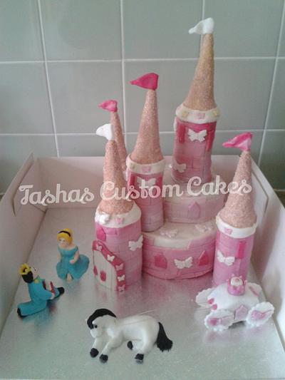Princess Castle Cake - Cake by Tasha's Custom Cakes