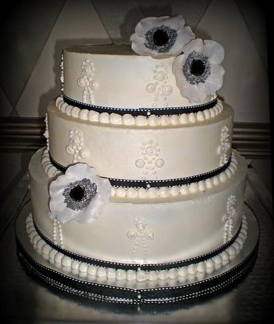 Great Gatsby wedding cake - Cake by Marney White