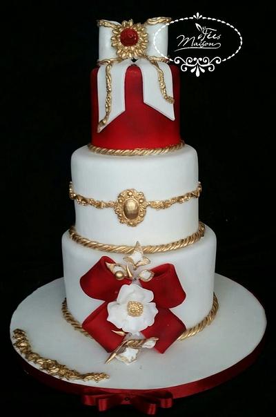 WEDDING CAKE BAROQUE - Cake by Fées Maison (AHMADI)