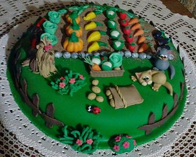garden cake - Cake by loryCakeDesigner