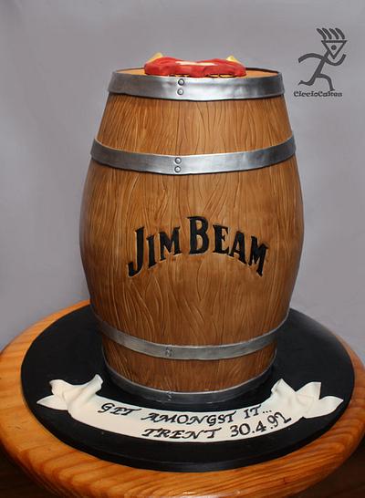 Jim Beam Whisky Barrel 31KG - Cake by Ciccio 