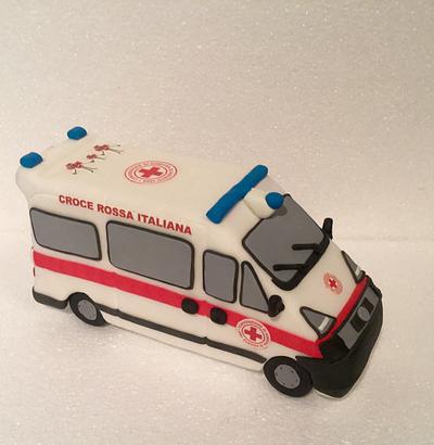 Ambulance cake topper - Cake by Donatella Bussacchetti