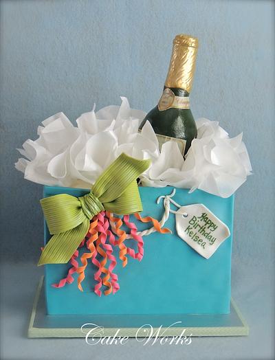 Champagne Gift Bag - Cake by Alisa Seidling