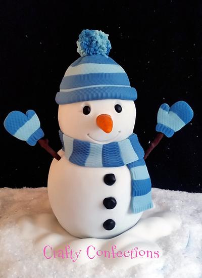 Snowman for Cake Masters - Cake by Craftyconfections