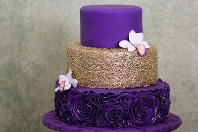 Purple goddess wedding - Cake by The Sweet Duchess 