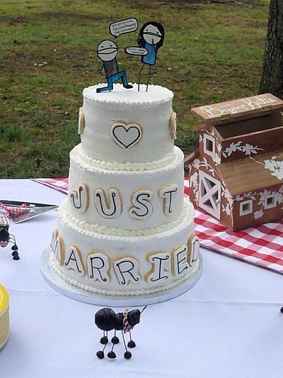 Just Married cake - Cake by Sarah F