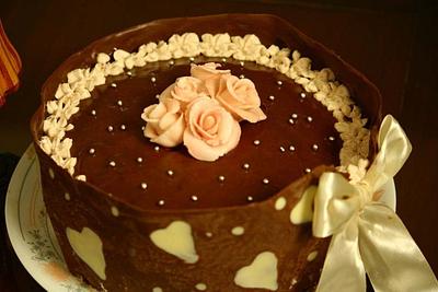 Chocolate collar cake - Cake by Smita Maitra (New Delhi Cake Company)