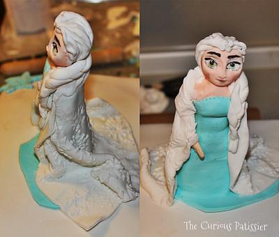 Cake with motives from Frozen  - Cake by The Curious Patissier